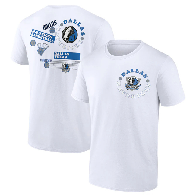 Men's Dallas Mavericks White Collective Graphic T-Shirt